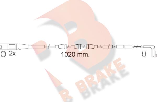 R Brake 610555RB - Signalni kontakt, trosenje kočione plocice www.molydon.hr