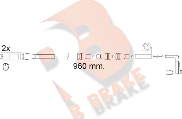 R Brake 610553RB - Signalni kontakt, trosenje kočione plocice www.molydon.hr