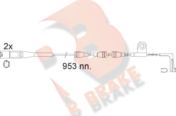 R Brake 610552RB - Signalni kontakt, trosenje kočione plocice www.molydon.hr