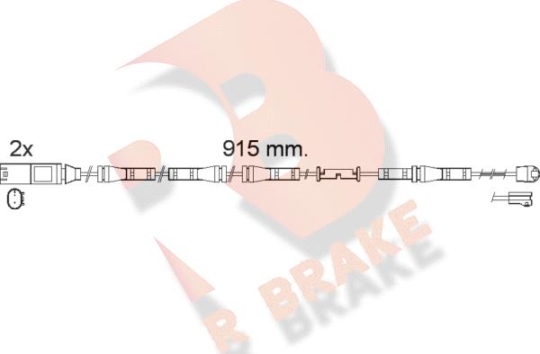 R Brake 610557RB - Signalni kontakt, trosenje kočione plocice www.molydon.hr