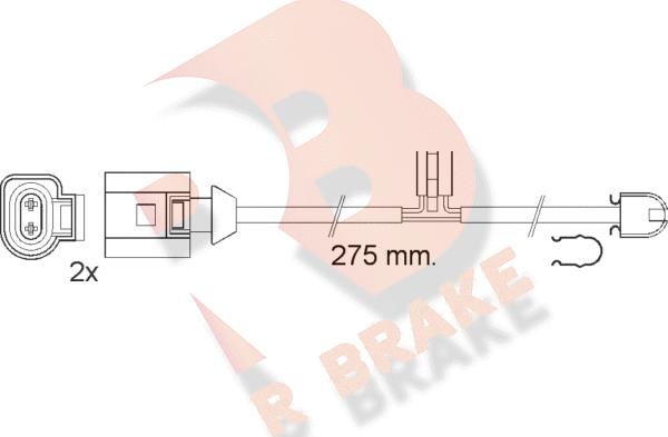 R Brake 610565RB - Signalni kontakt, trosenje kočione plocice www.molydon.hr