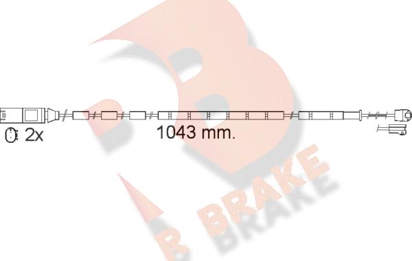 R Brake 610560RB - Signalni kontakt, trosenje kočione plocice www.molydon.hr