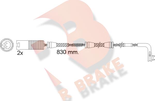 R Brake 610503RB - Signalni kontakt, trosenje kočione plocice www.molydon.hr