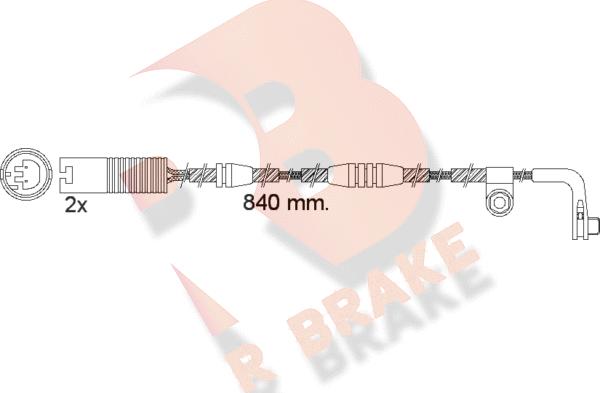 R Brake 610502RB - Signalni kontakt, trosenje kočione plocice www.molydon.hr