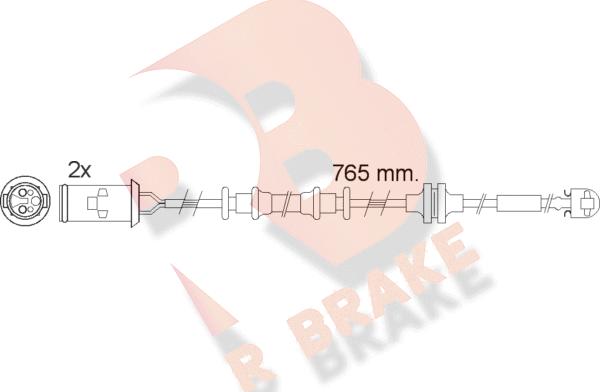 R Brake 610535RB - Signalni kontakt, trosenje kočione plocice www.molydon.hr