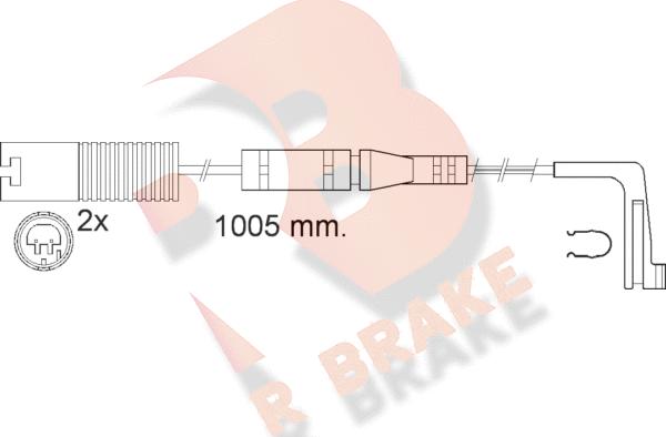 R Brake 610537RB - Signalni kontakt, trosenje kočione plocice www.molydon.hr