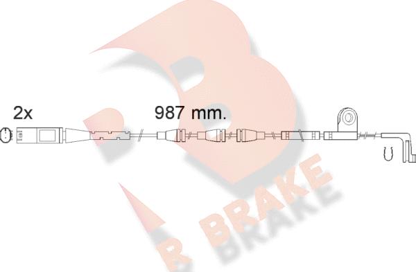 R Brake 610571RB - Signalni kontakt, trosenje kočione plocice www.molydon.hr