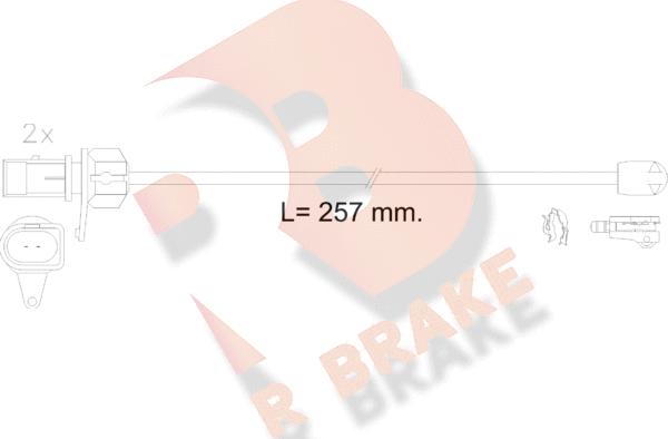 R Brake 610609RB - Signalni kontakt, trosenje kočione plocice www.molydon.hr