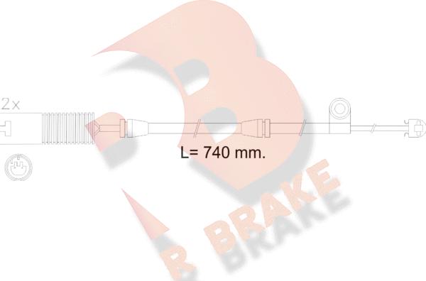 R Brake 610603RB - Signalni kontakt, trosenje kočione plocice www.molydon.hr