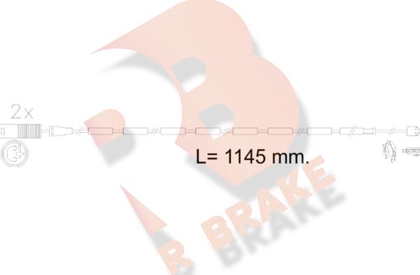 R Brake 610607RB - Signalni kontakt, trosenje kočione plocice www.molydon.hr