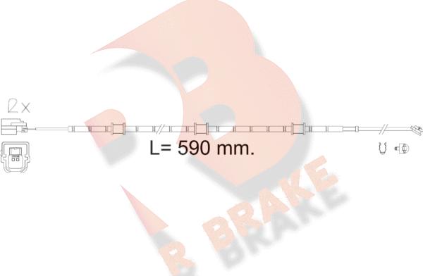 R Brake 610619RB - Signalni kontakt, trosenje kočione plocice www.molydon.hr