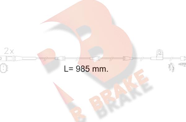 R Brake 610621RB - Signalni kontakt, trosenje kočione plocice www.molydon.hr