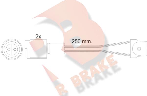 R Brake 610091RB - Signalni kontakt, trosenje kočione plocice www.molydon.hr