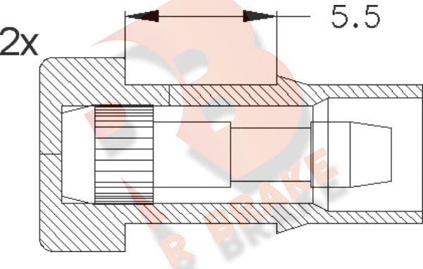 R Brake 610045RB - Signalni kontakt, trosenje kočione plocice www.molydon.hr