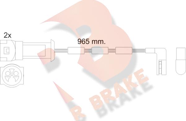 R Brake 610068RB - Signalni kontakt, trosenje kočione plocice www.molydon.hr