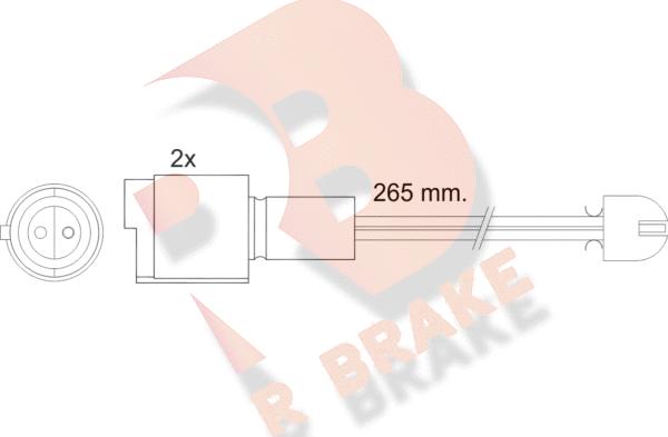 R Brake 610089RB - Signalni kontakt, trosenje kočione plocice www.molydon.hr