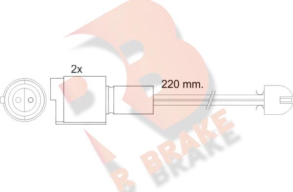 R Brake 610394RB - Signalni kontakt, trosenje kočione plocice www.molydon.hr