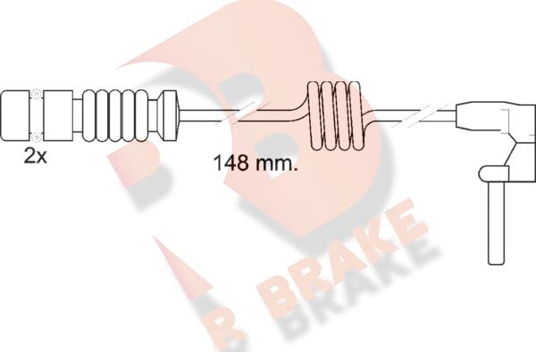 R Brake 610398RB - Signalni kontakt, trosenje kočione plocice www.molydon.hr