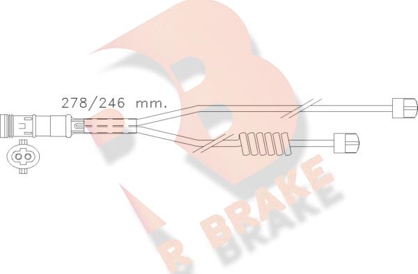 R Brake 610302RB - Signalni kontakt, trosenje kočione plocice www.molydon.hr