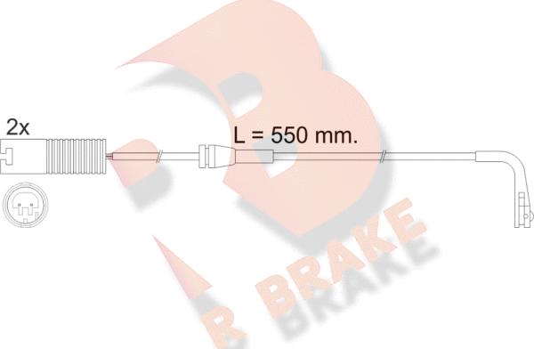 R Brake 610388RB - Signalni kontakt, trosenje kočione plocice www.molydon.hr