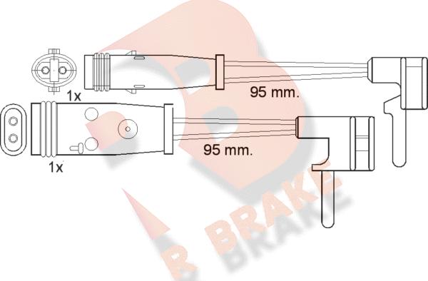 R Brake 610333RB - Signalni kontakt, trosenje kočione plocice www.molydon.hr