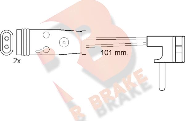 R Brake 610332RB - Signalni kontakt, trosenje kočione plocice www.molydon.hr