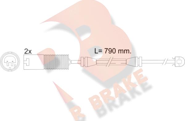 R Brake 610242RB - Signalni kontakt, trosenje kočione plocice www.molydon.hr