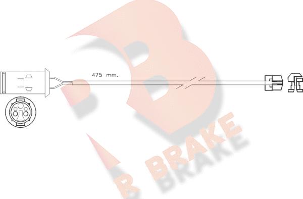 R Brake 610255RB - Signalni kontakt, trosenje kočione plocice www.molydon.hr