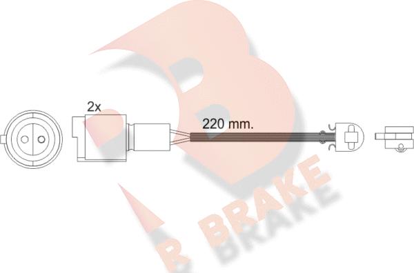 R Brake 610239RB - Signalni kontakt, trosenje kočione plocice www.molydon.hr