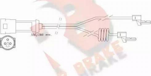 R Brake 610234RB - Signalni kontakt, trosenje kočione plocice www.molydon.hr