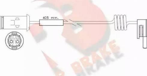 R Brake 610236RB - Signalni kontakt, trosenje kočione plocice www.molydon.hr