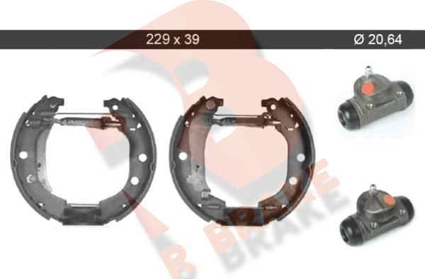 R Brake 79RBKT0044 - Komplet kočnica, bubanj kočnice www.molydon.hr