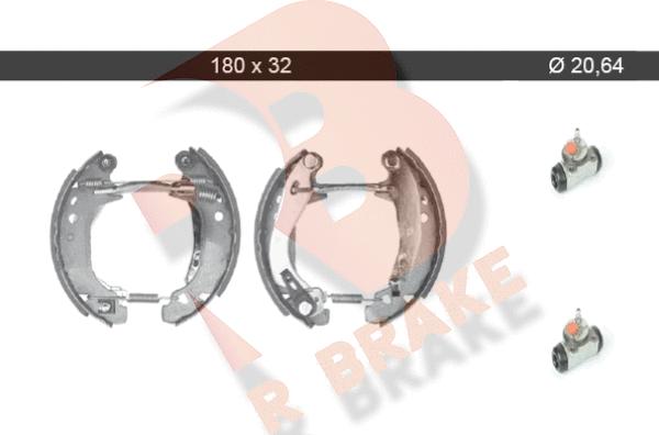 R Brake 79RBKT0064 - Komplet kočnica, bubanj kočnice www.molydon.hr