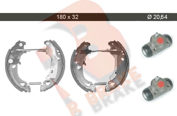 R Brake 79RBKT0012 - Komplet kočnica, bubanj kočnice www.molydon.hr