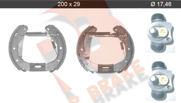 R Brake 79RBKT0036 - Komplet kočnica, bubanj kočnice www.molydon.hr