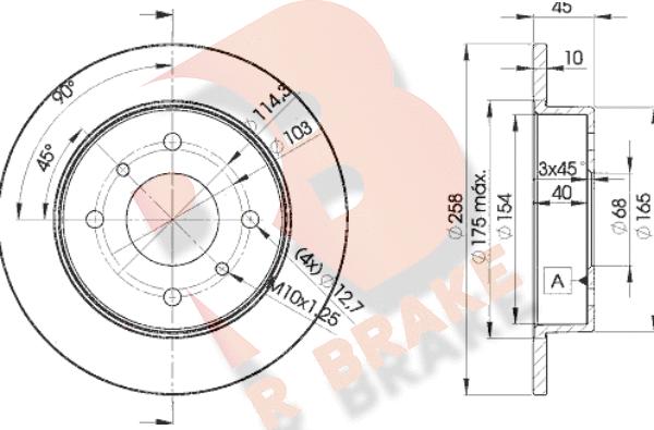 R Brake 78RBD29901 - Kočioni disk www.molydon.hr