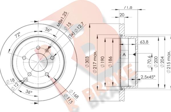 R Brake 78RBD29049 - Kočioni disk www.molydon.hr