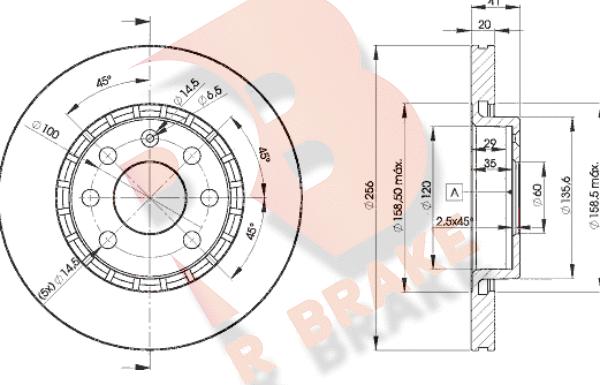 R Brake 78RBD29046 - Kočioni disk www.molydon.hr