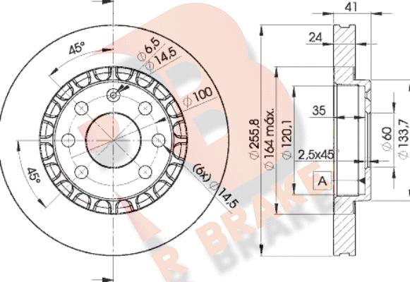 R Brake 78RBD29042 - Kočioni disk www.molydon.hr