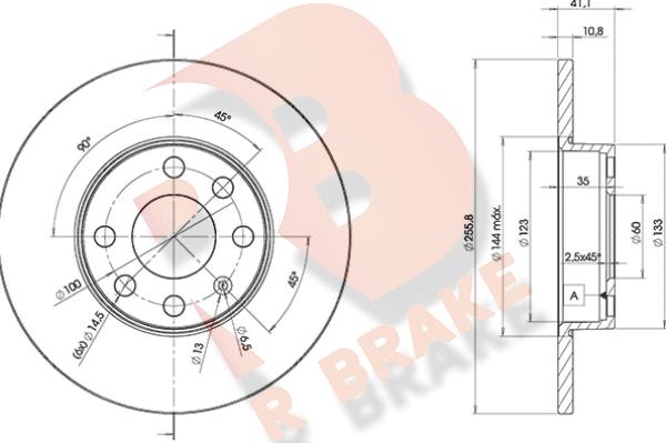 R Brake 78RBD29058 - Kočioni disk www.molydon.hr