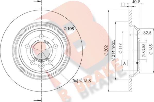 R Brake 78RBD29077 - Kočioni disk www.molydon.hr