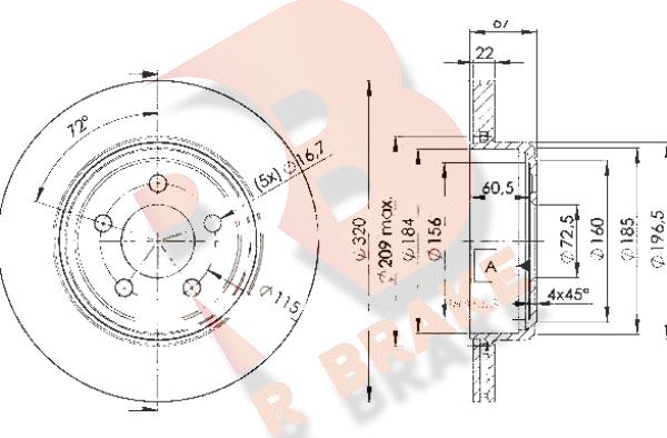 R Brake 78RBD29199 - Kočioni disk www.molydon.hr