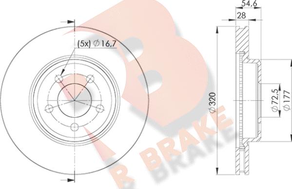 R Brake 78RBD29196 - Kočioni disk www.molydon.hr