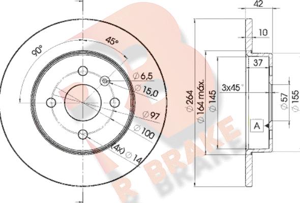 R Brake 78RBD29116 - Kočioni disk www.molydon.hr