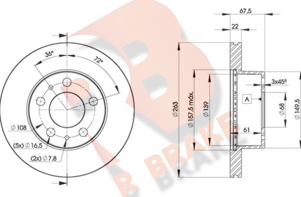 R Brake 78RBD29131 - Kočioni disk www.molydon.hr