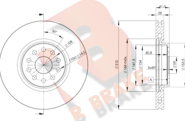 R Brake 78RBD24921 - Kočioni disk www.molydon.hr