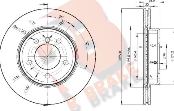 R Brake 78RBD24539 - Kočioni disk www.molydon.hr