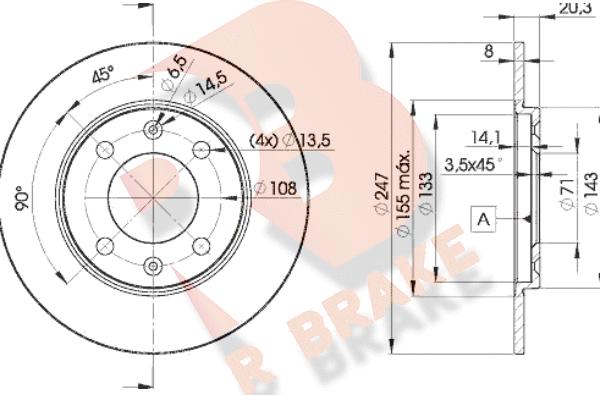 R Brake 78RBD24699 - Kočioni disk www.molydon.hr