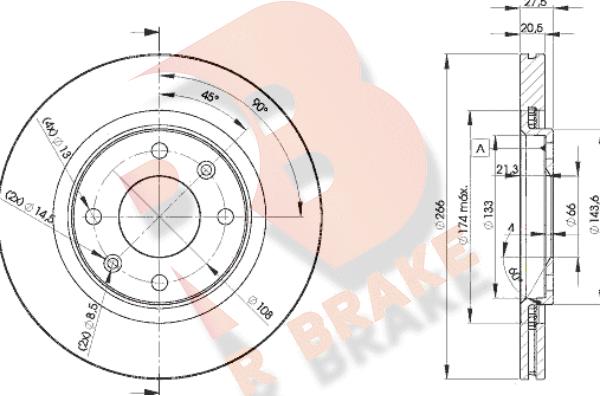 R Brake 78RBD24697 - Kočioni disk www.molydon.hr