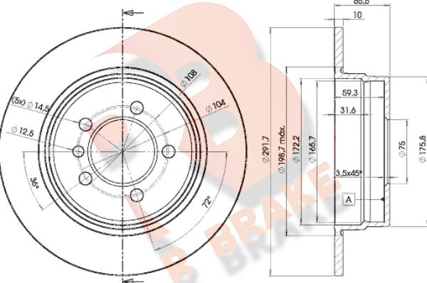 R Brake 78RBD24647 - Kočioni disk www.molydon.hr